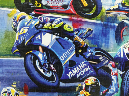 Valentino Rossi - 9 time World Champion - by Jeff Rush