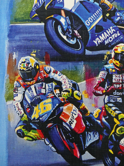 Valentino Rossi - 9 time World Champion - by Jeff Rush