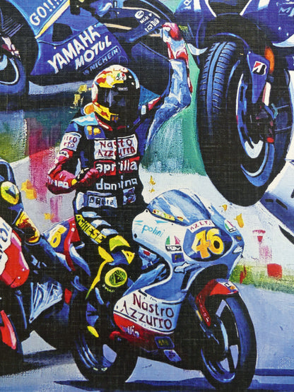 Valentino Rossi - 9 time World Champion - by Jeff Rush