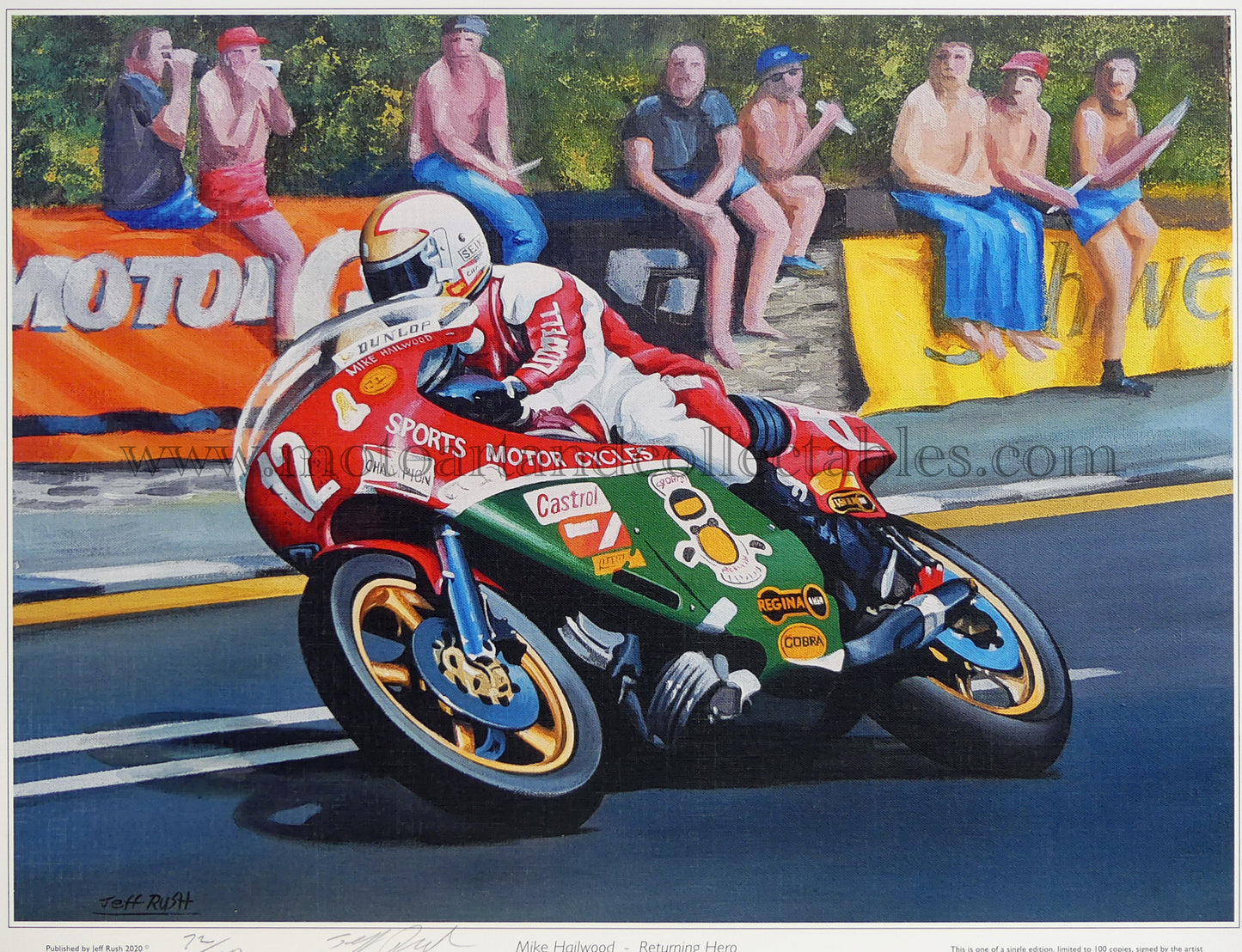 Mike Hailwood "Returning hero" by Jeff Rush