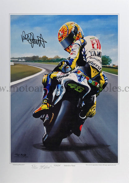 Valentino Rossi "Forza Rossi" by Jeff Rush