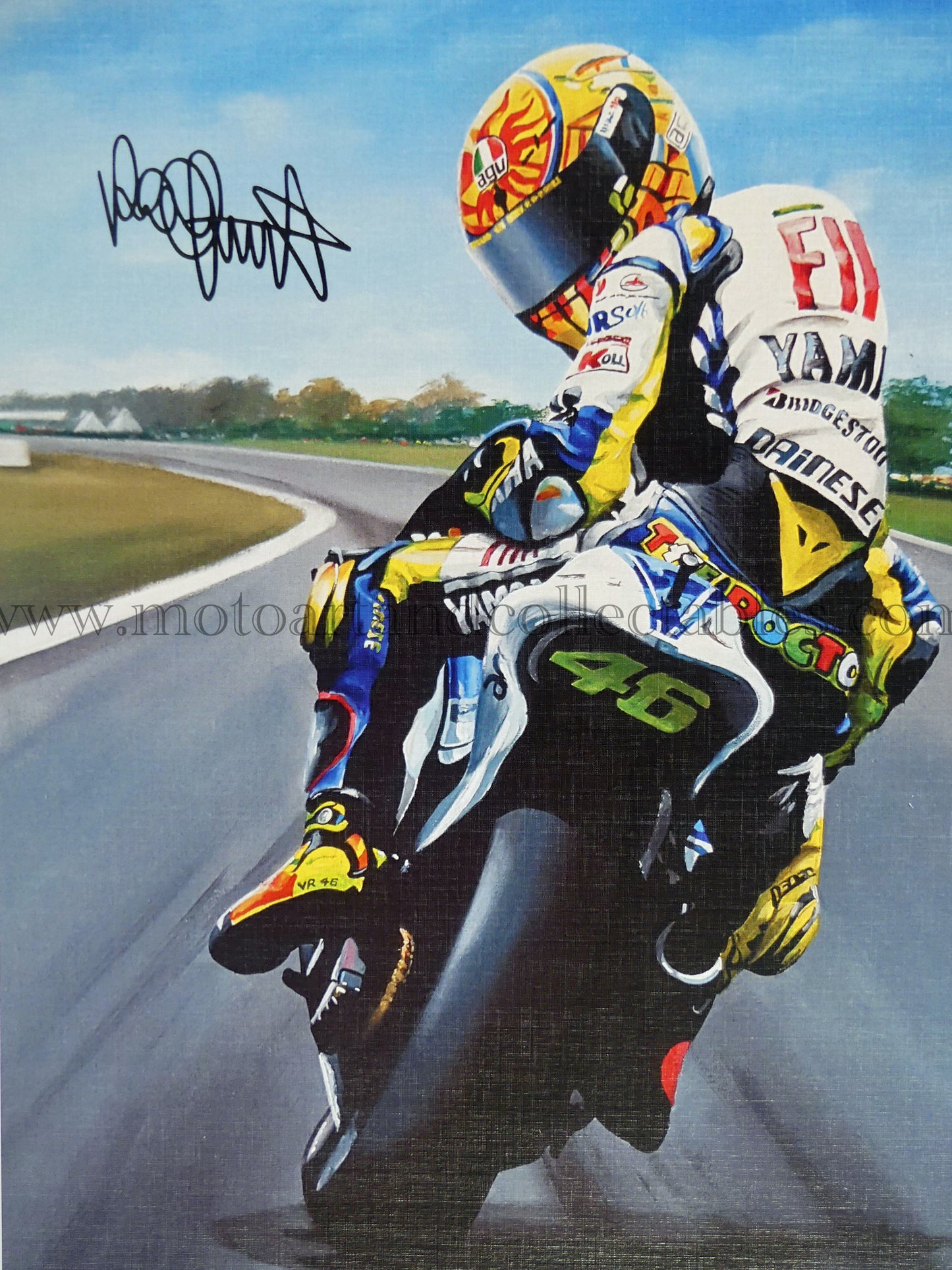 Valentino Rossi "Forza Rossi" by Jeff Rush