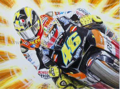 Valentino Rossi #46 Repsol Honda 2003 - by Diederick De Vries