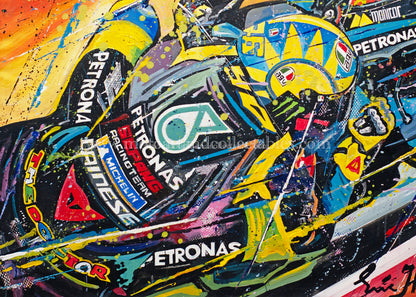 Valentino Rossi - Last race at Valencia 2021 - Original Painting Eric Jan Kremer